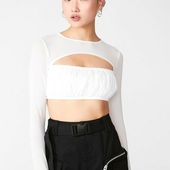 Mesh Bandeau Long Sleeve Anya 